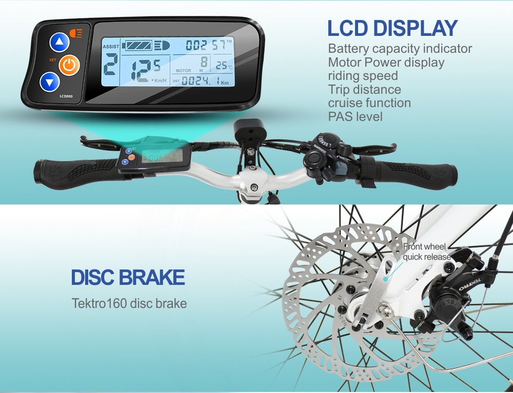 20-Inch Folding Electric Bike – 36V Compact E-Bike with LCD Display, 7-Speed Shimano & Pedal Assist 10 20-Inch Folding Electric Bike – 36V Compact E-Bike with LCD Display, 7-Speed Shimano & Pedal Assist - HOTEBIKE - 10