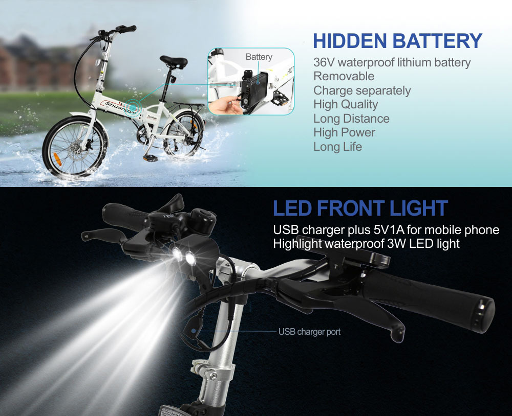 20-Inch Folding Electric Bike – 36V Compact E-Bike with LCD Display, 7-Speed Shimano & Pedal Assist 5 20-Inch Folding Electric Bike – 36V Compact E-Bike with LCD Display, 7-Speed Shimano & Pedal Assist - HOTEBIKE - 5