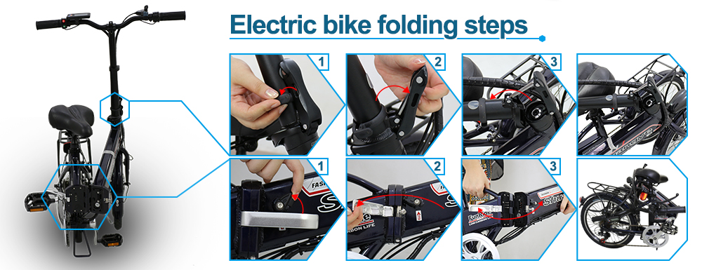 20-Inch Folding Electric Bike – 36V Compact E-Bike with LCD Display, 7-Speed Shimano & Pedal Assist 2 20-Inch Folding Electric Bike – 36V Compact E-Bike with LCD Display, 7-Speed Shimano & Pedal Assist - HOTEBIKE - 2