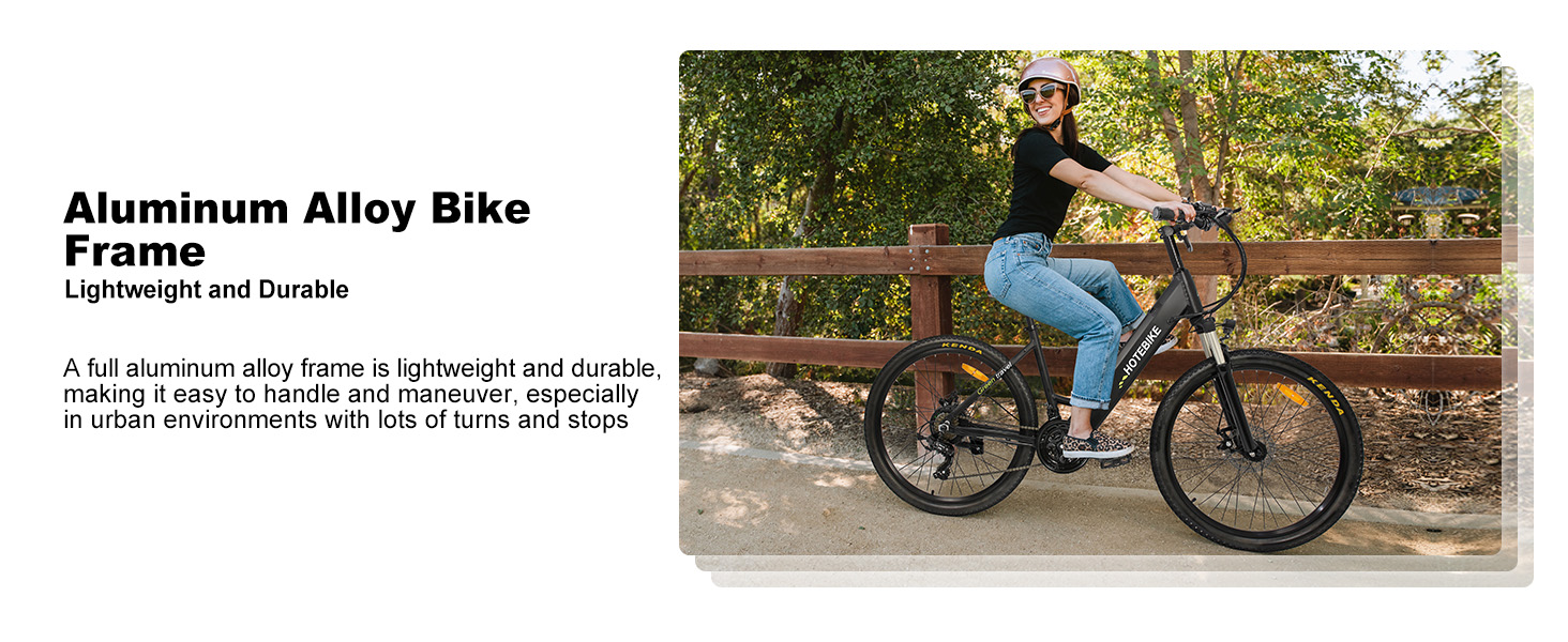 HOTEBIKE 36V 350W 26 Bici Elettrica da Città – Batteria Nascosta, Cambio Shimano, Autonomia 80 km 10 HOTEBIKE 36V 350W 26 Bici Elettrica da Città – Batteria Nascosta, Cambio Shimano, Autonomia 80 km - Bici elettrica da città - 10